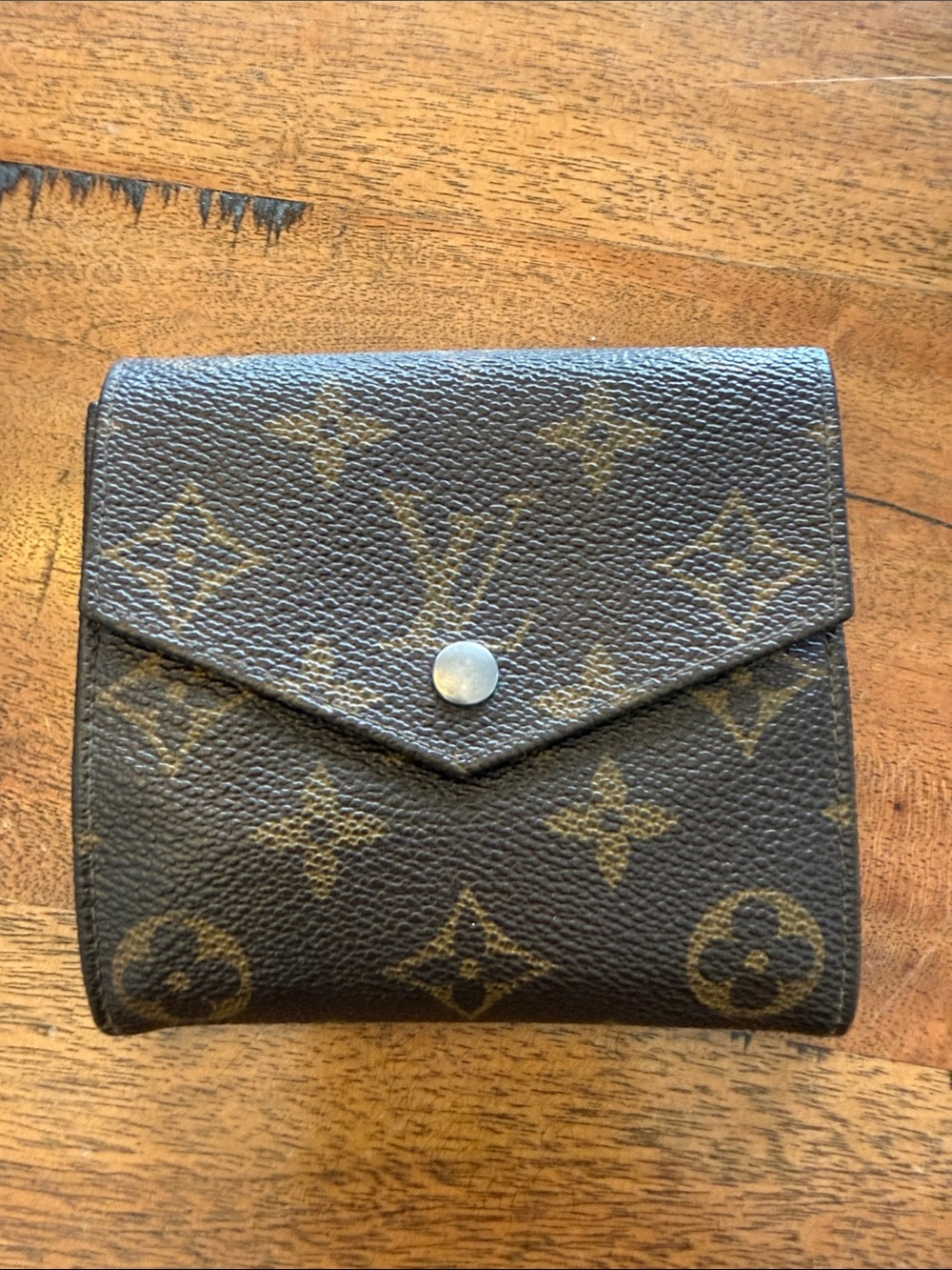 Vintage 1987 Louis Vuitton Monogram French Purse Wallet Made in France